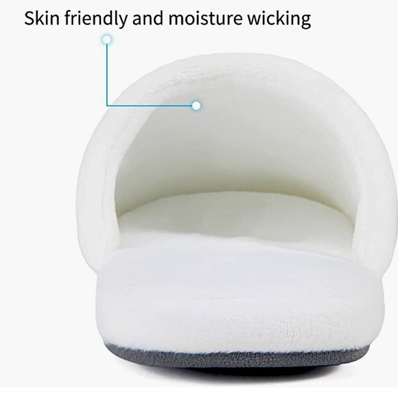 Unisex Tlizzz7 Hotel & Spa Style Slippers,in 3 White Sizes & 1 Silver Grey size - Picture 9 of 16